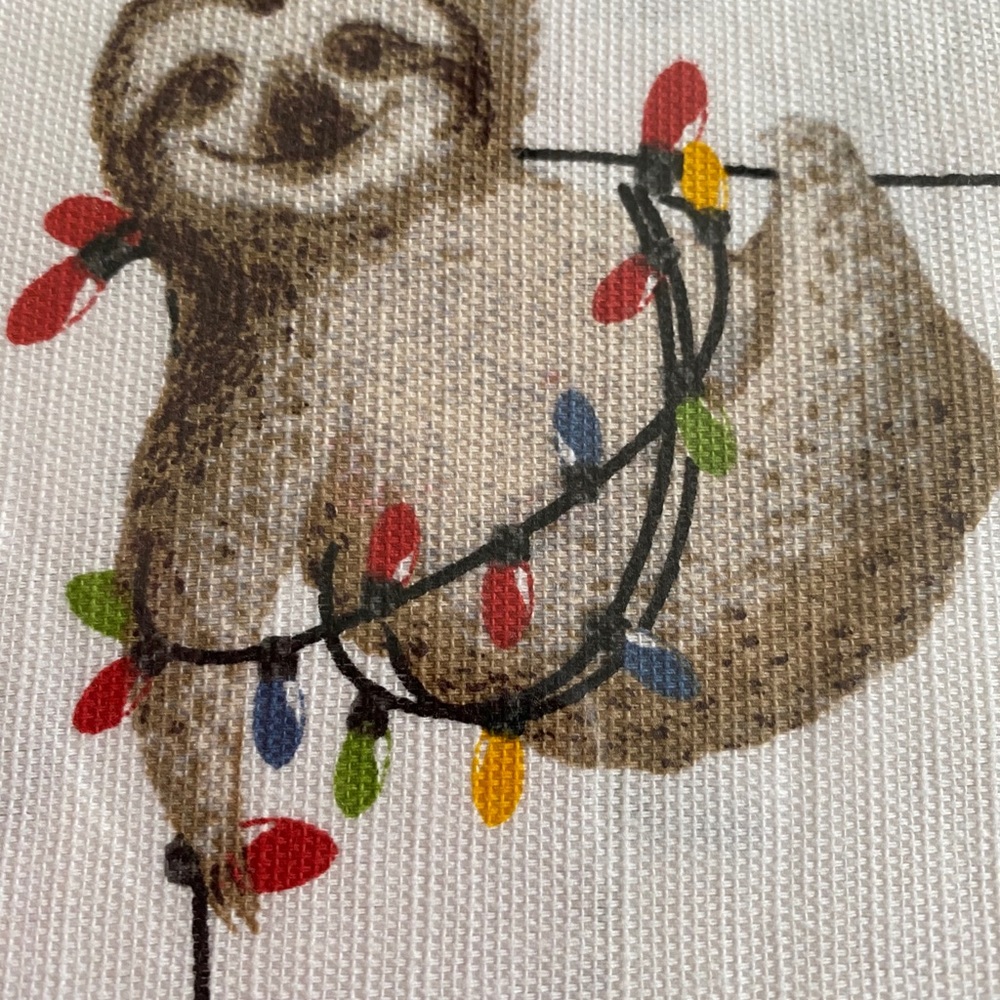 Sloth Christmas Shower Curtain